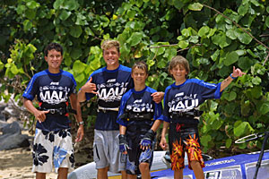 Riley Coon и Nick Warmuth в компании наших ребят